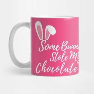 Easter Bunny Ears Chocolate Lover's Design. Cute Bunny Rabbit Pun Design. Mug